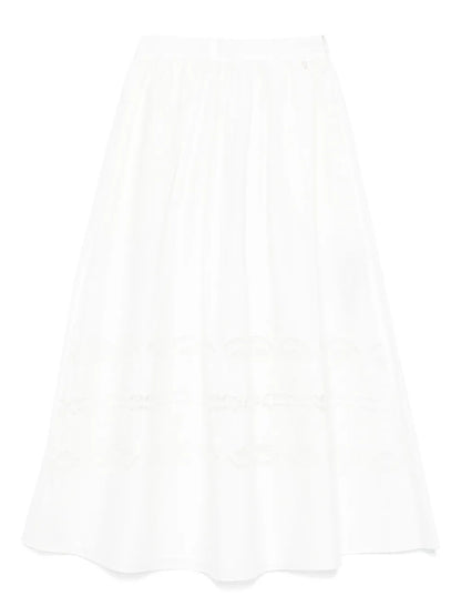 Embroidered Midi Skirt
