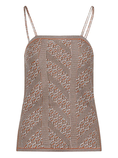 Abstract-Print Top
