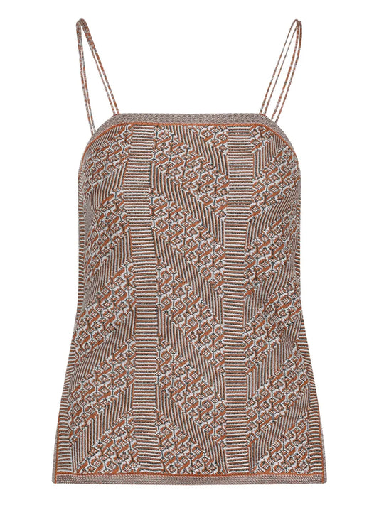 Abstract-Print Top