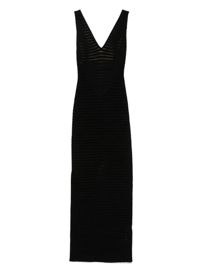 Open-Knit Maxi Dress