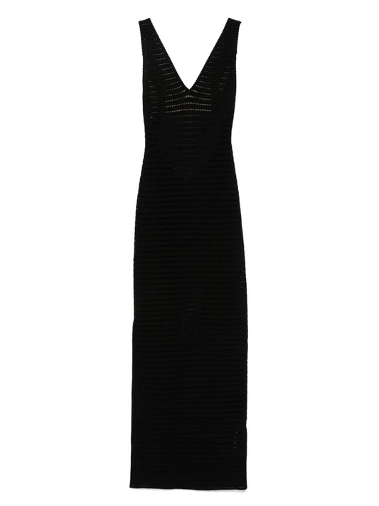 Open-Knit Maxi Dress