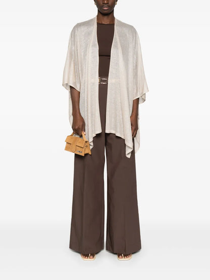 Lurex Knitted Poncho