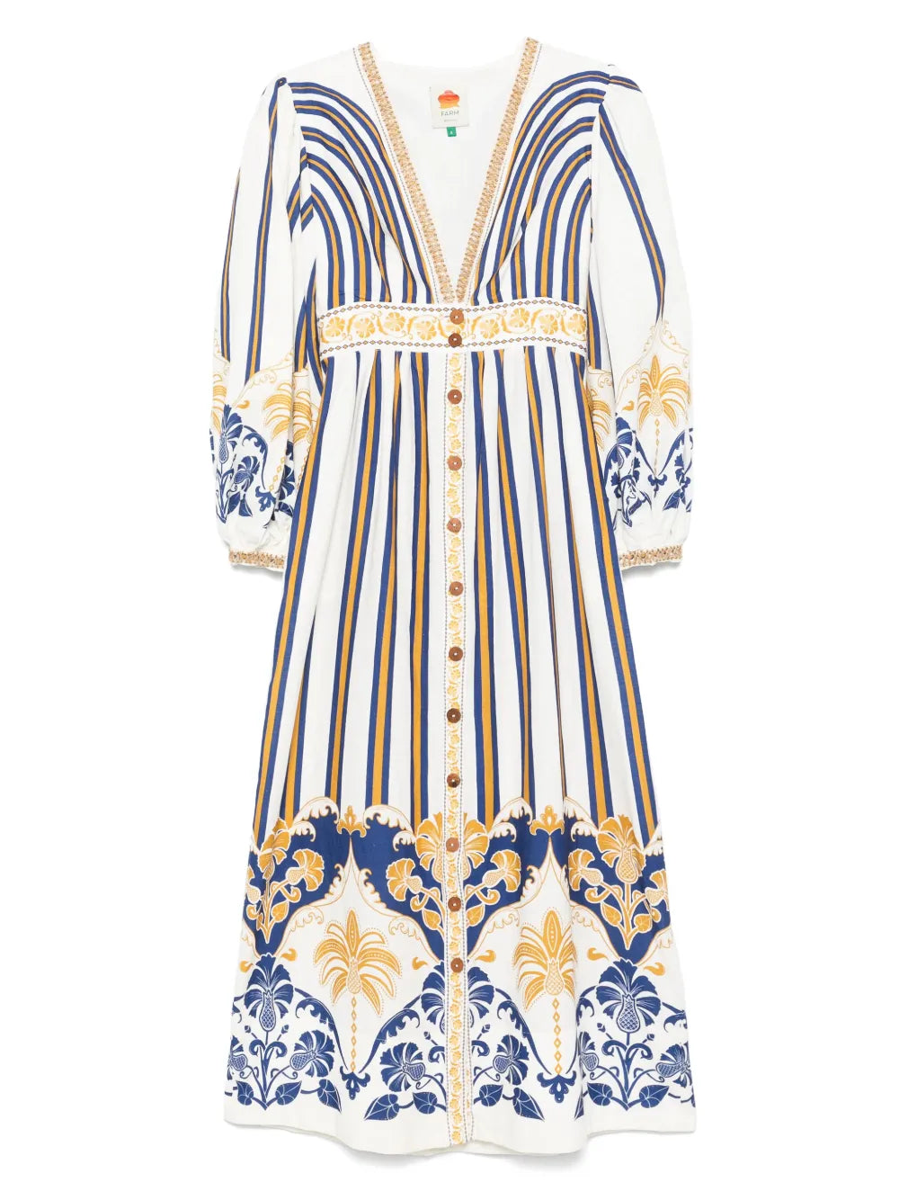 Graphic-Print Maxi Dress
