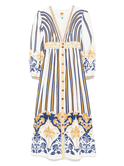 Graphic-Print Maxi Dress