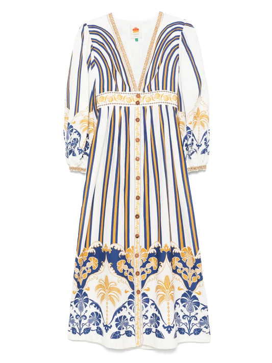 Graphic-Print Maxi Dress