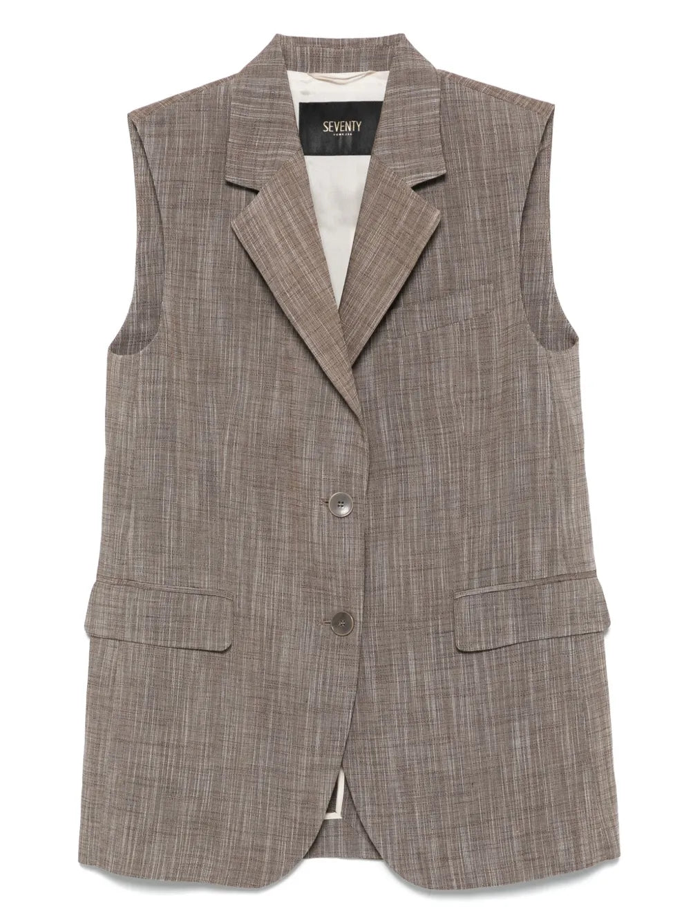 Slub-Texture Waistcoat