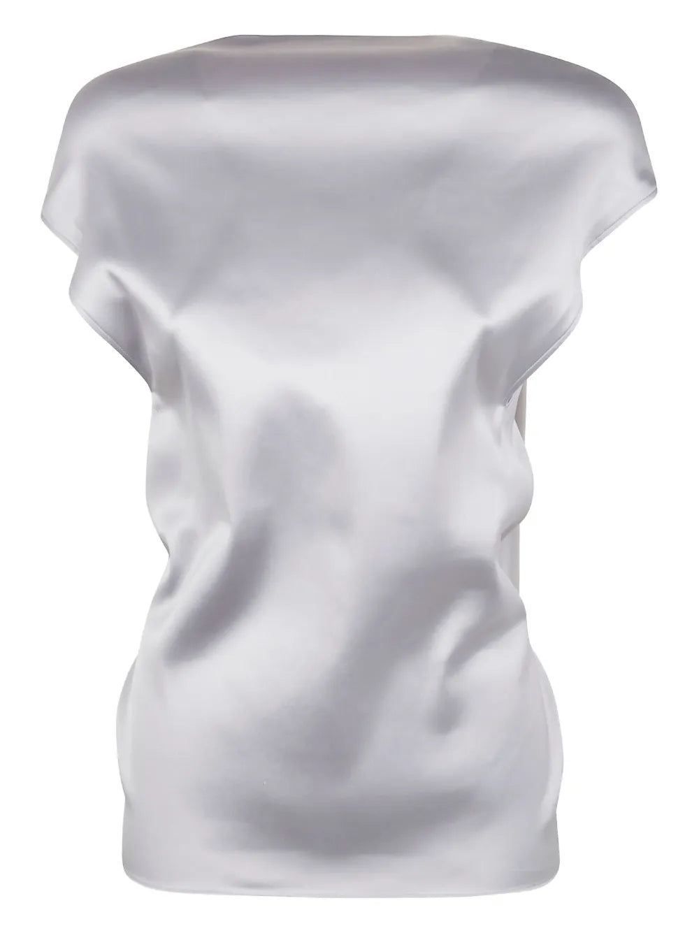 Draped Satin Top