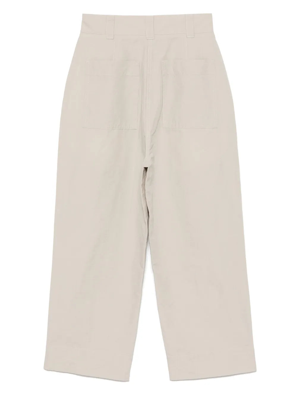 Pleated Cropped Trousers