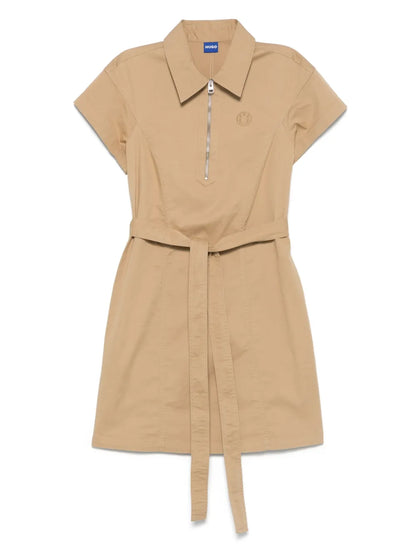 Logo-Embroidered Mini Dress