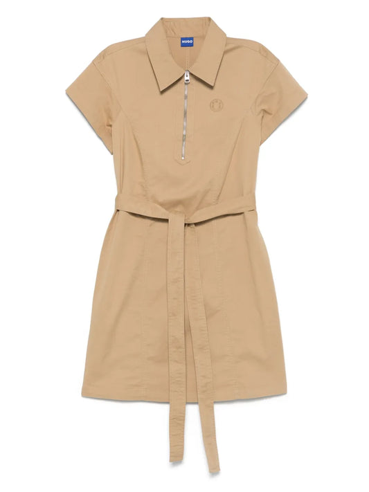 Logo-Embroidered Mini Dress