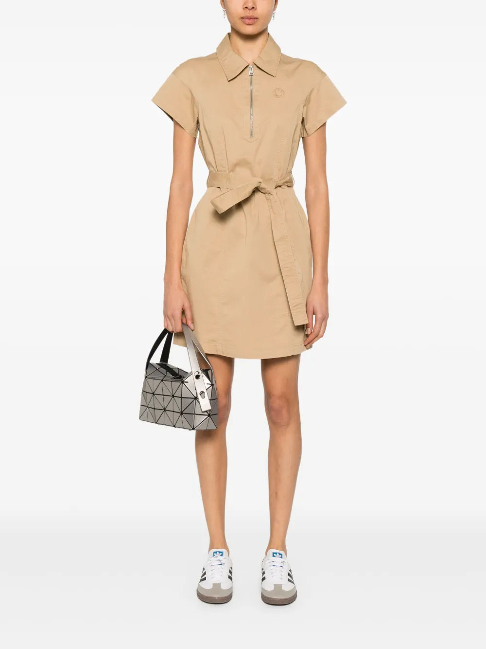 Logo-Embroidered Mini Dress