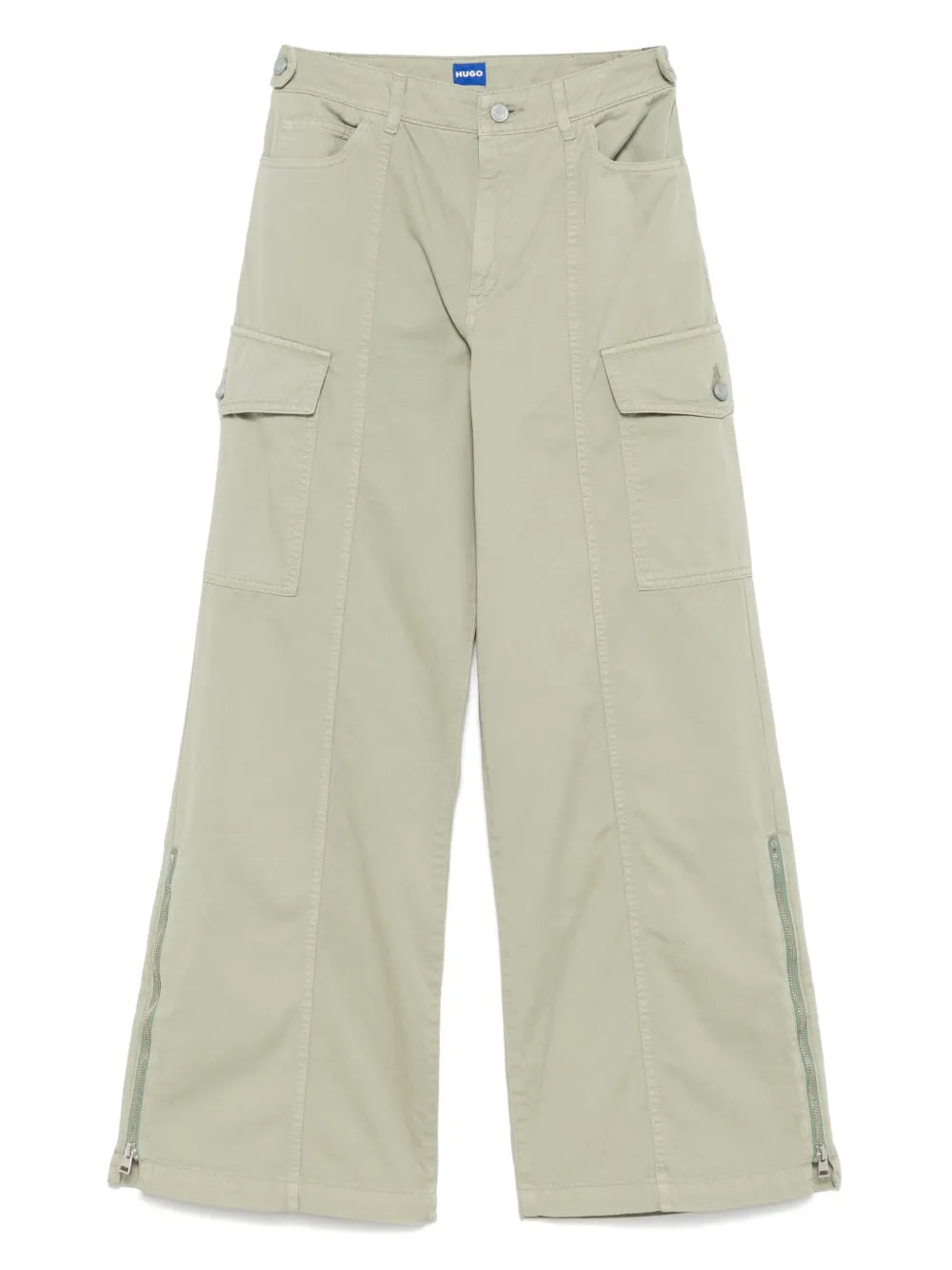 Wide-Leg Cargo Pants