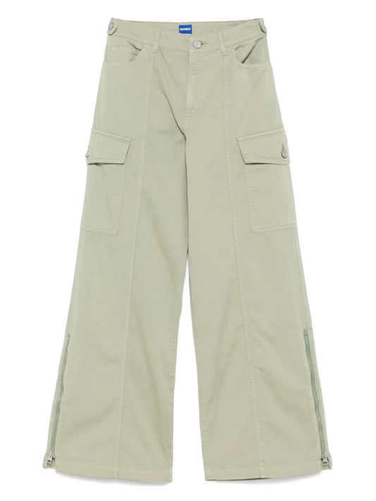 Wide-Leg Cargo Pants