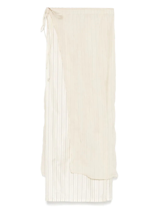 Layered-Design Midi Skirt