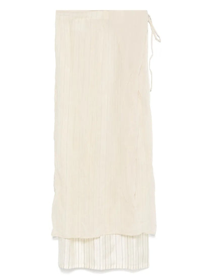 Layered-Design Midi Skirt