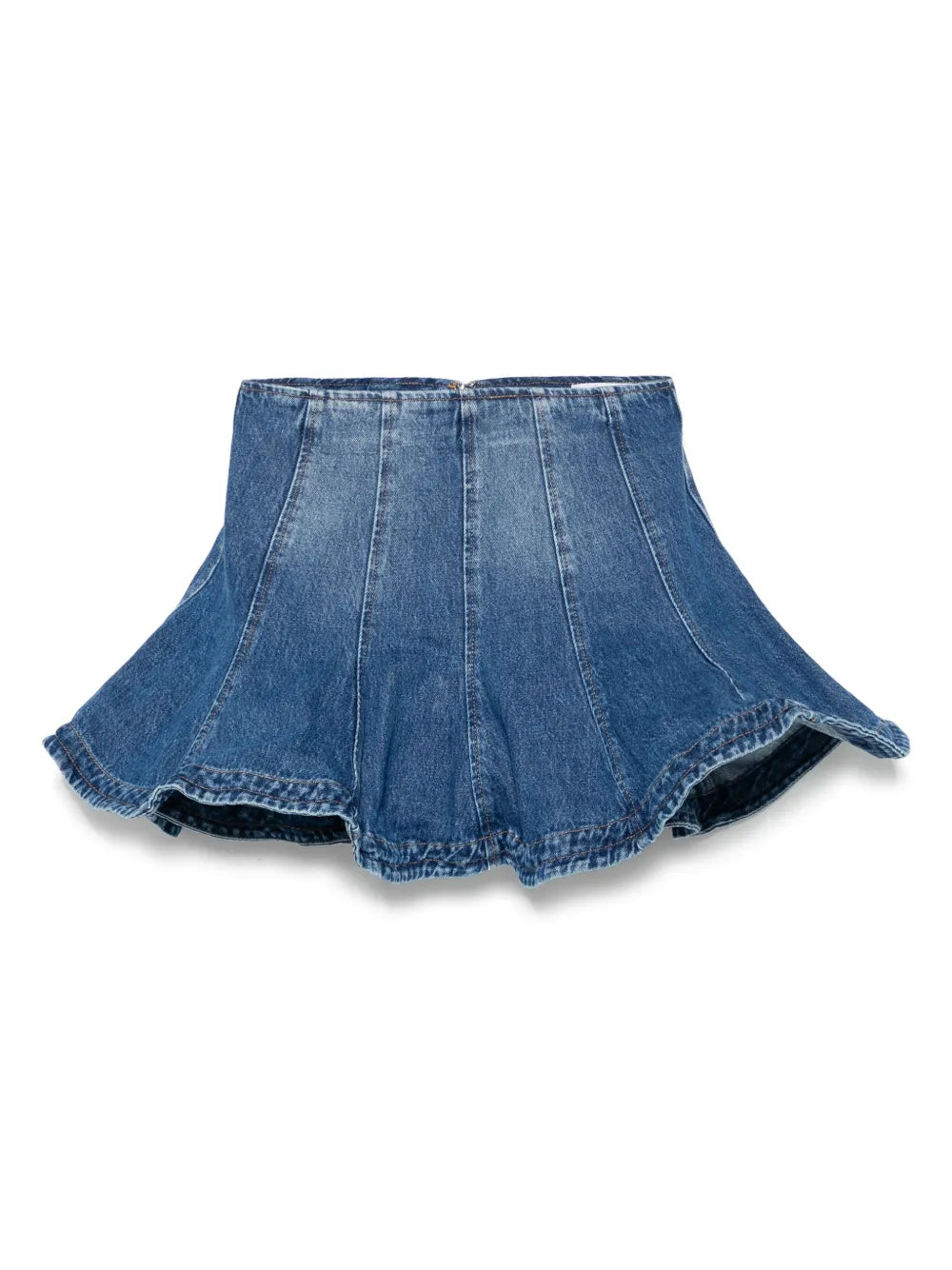 Wired-Hem Mini Skirt