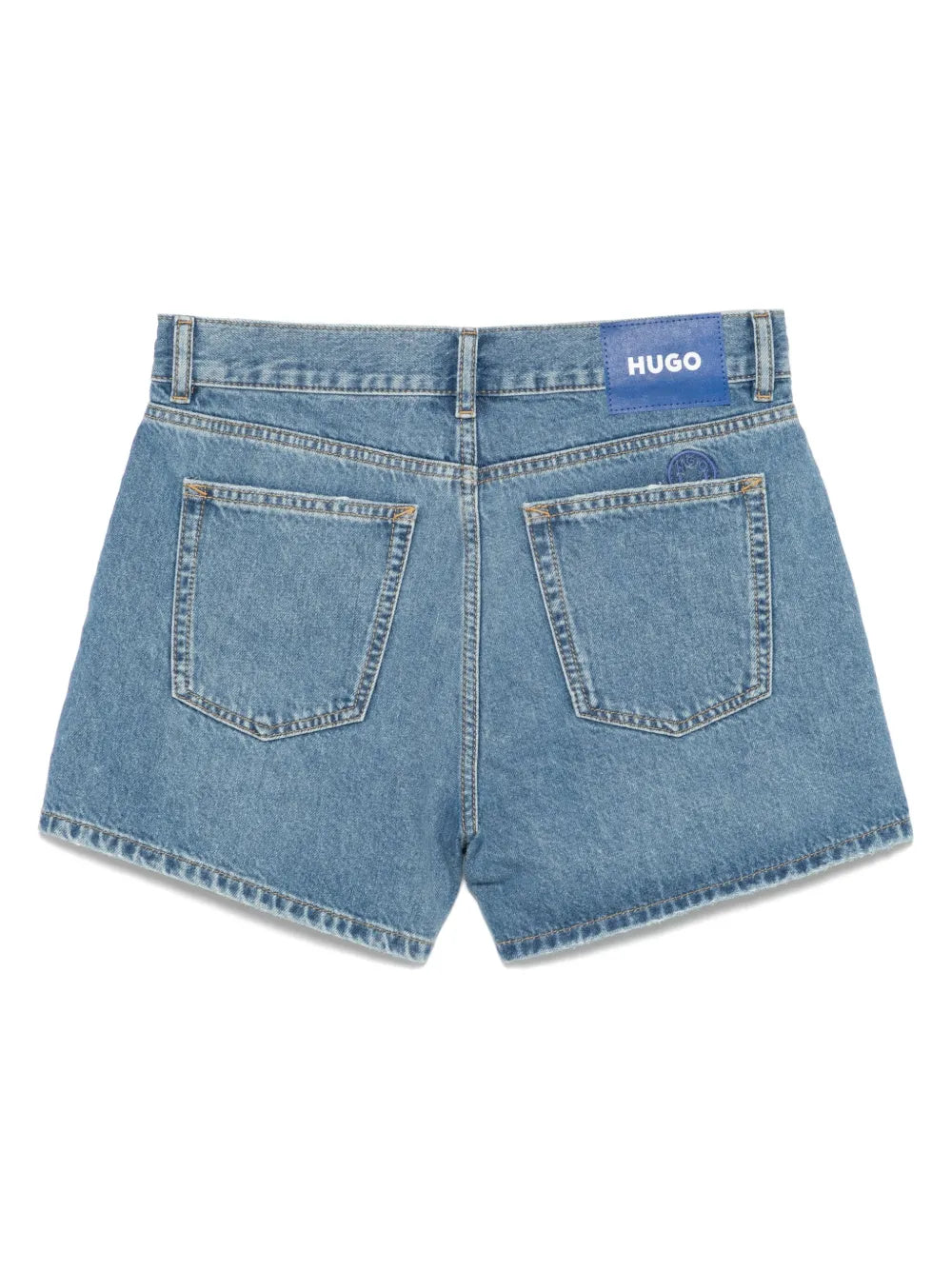 Logo-Patch Denim Shorts