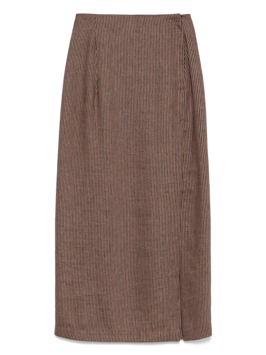 Striped Midi Skirt