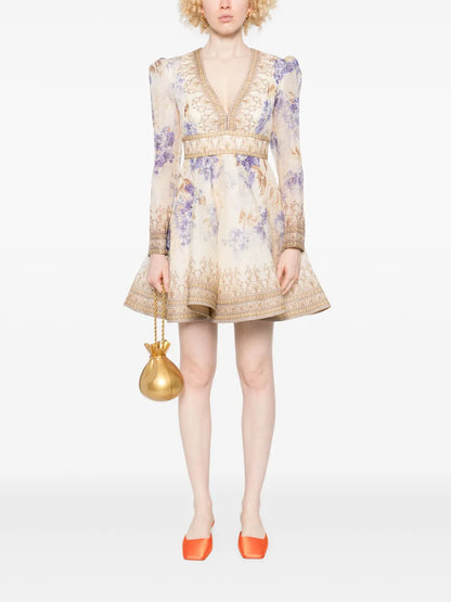 Dawning Plunge Mini Dress