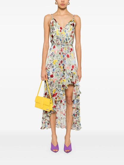 Floral-Print Midi Dress