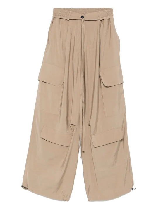 Wide-Leg Cargo Pants