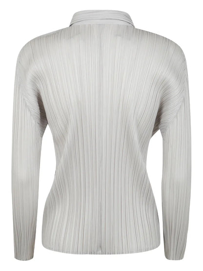 Plissé-Effect Blouse