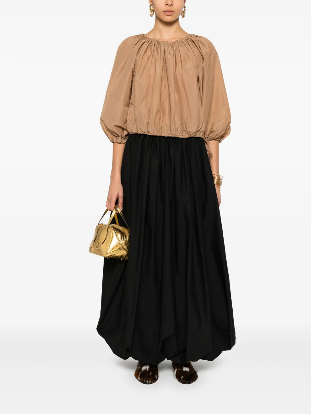 Gathered-Detail Blouse