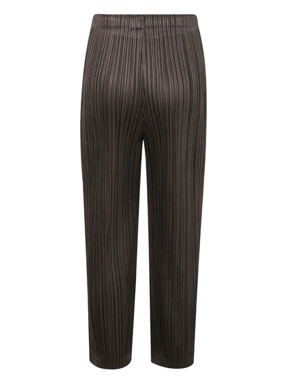 Plissé-Effect Trousers