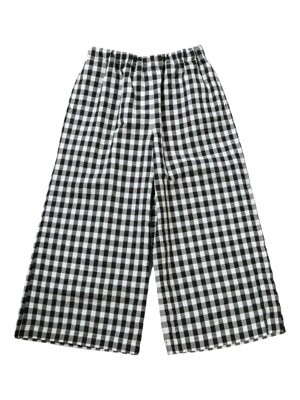 Gingham-Pattern Trousers