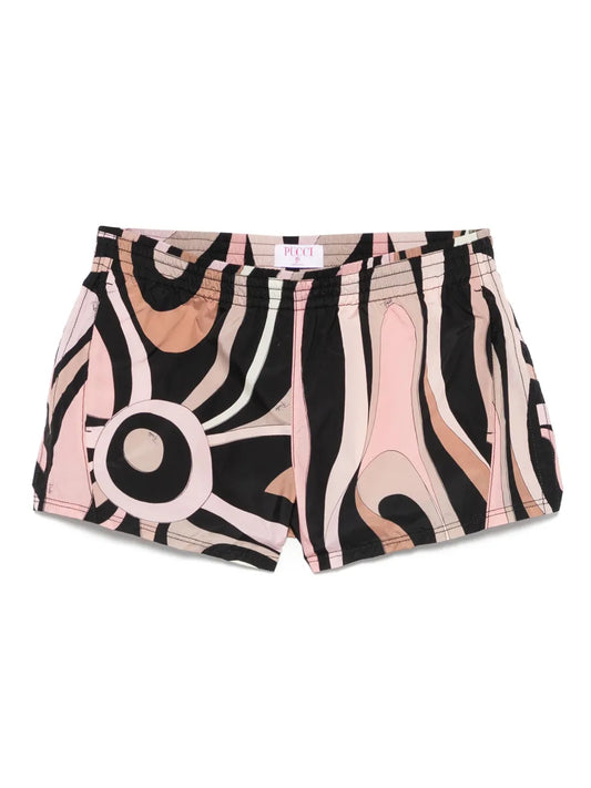 Orchidee-Print Shorts