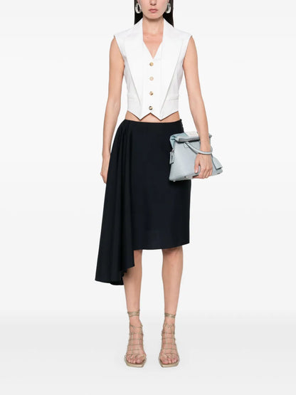 Asymmetric Midi Skirt