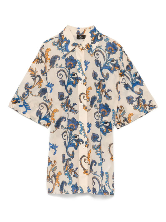 Floral-Print Shirt