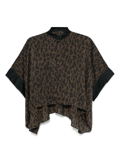 Leopard-Print Blouse