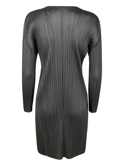 Plissé-Effect Coat