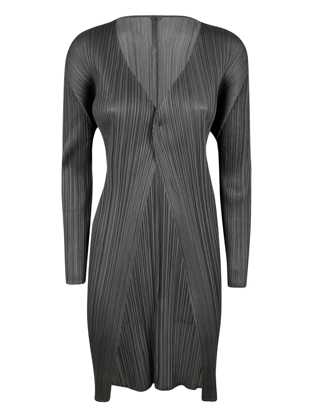 Plissé-Effect Coat