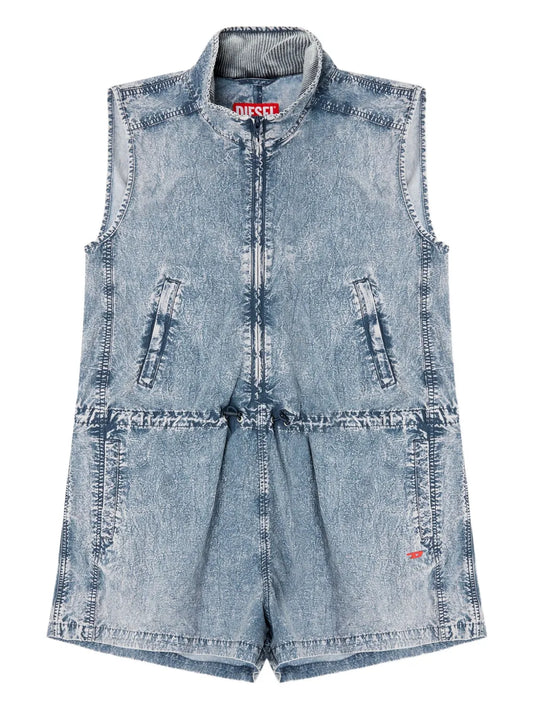 J-Annet Denim Sleeveless Jumpsuit