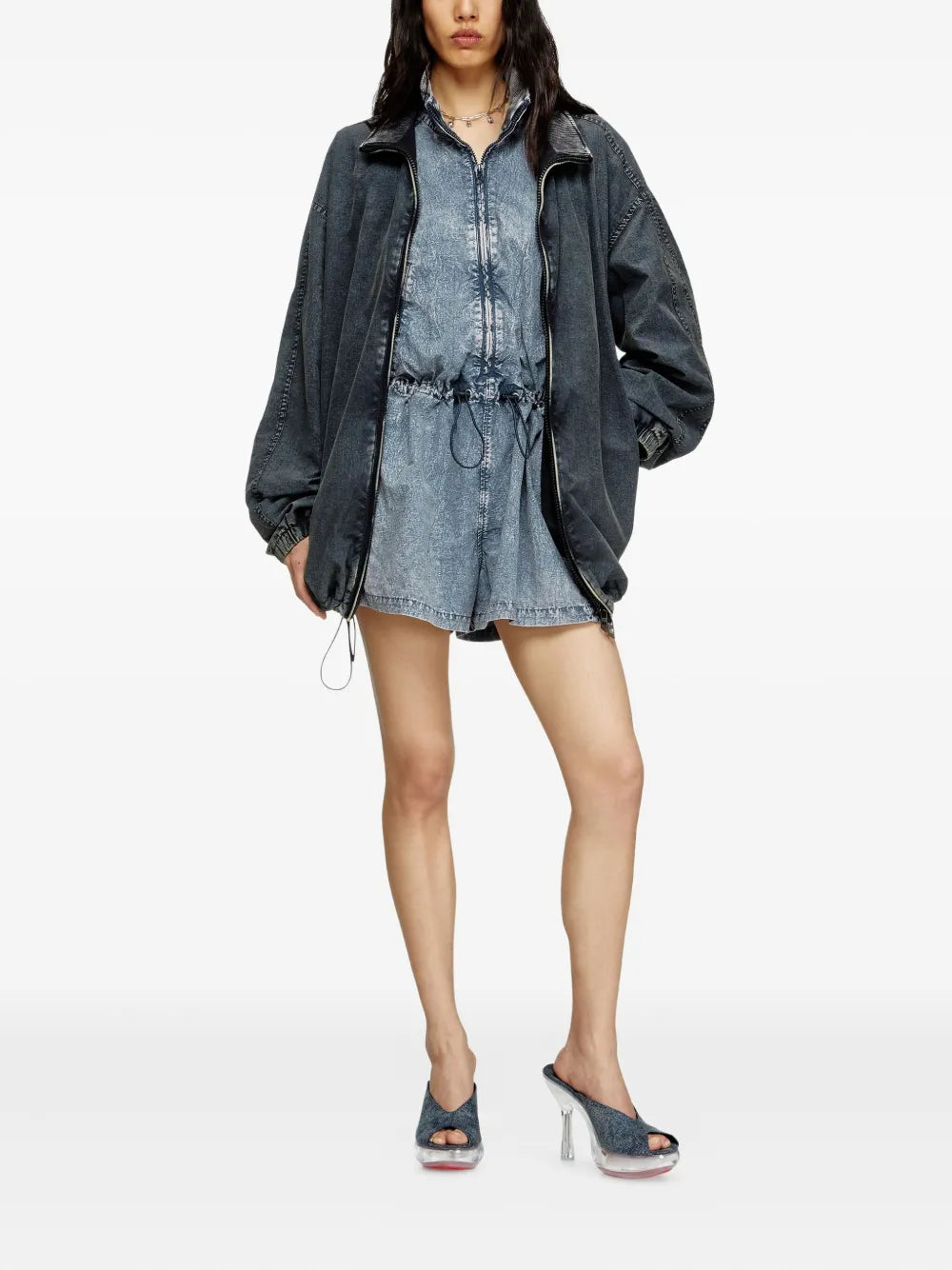 J-Annet Denim Sleeveless Jumpsuit