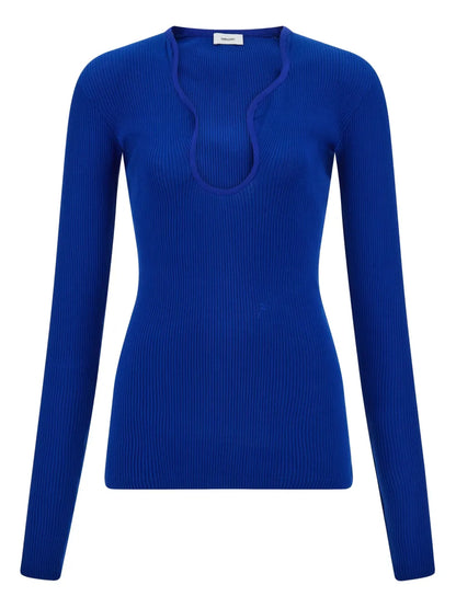 Ribbed-Knit Top