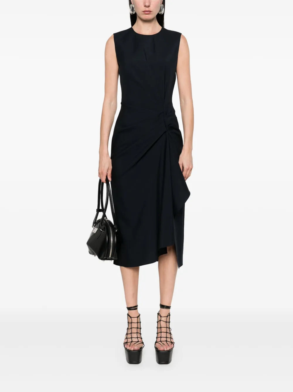Draped Midi Dress