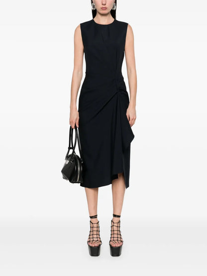 Draped Midi Dress