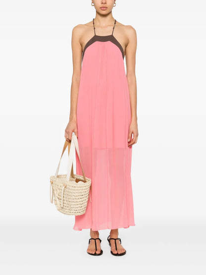 Two-Tone Midi Dress
