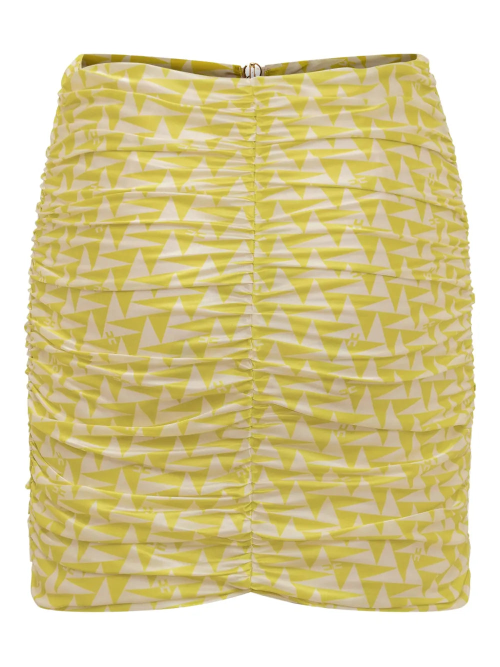 Geometric-Pattern Mini Skirt