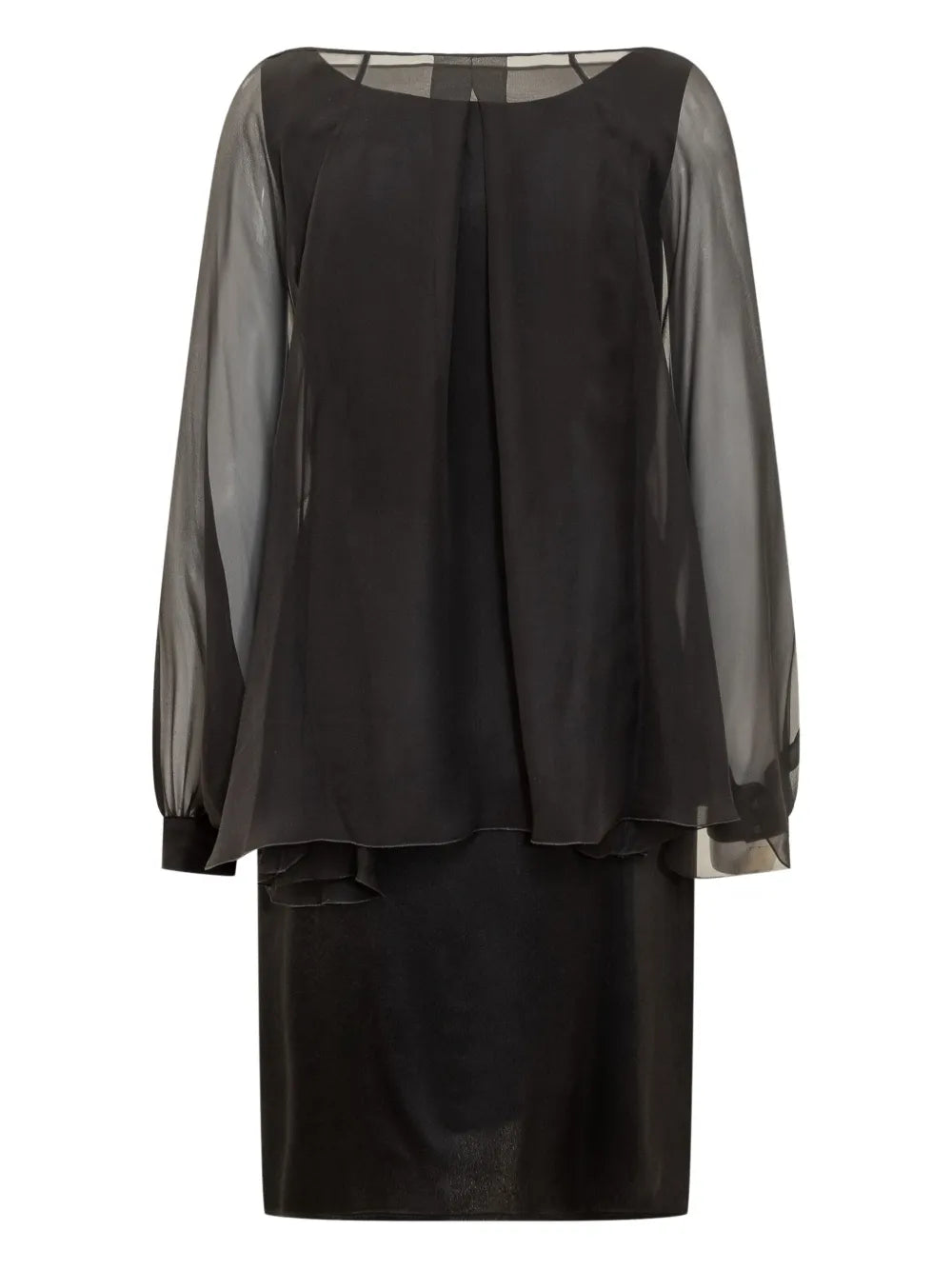 Semi-Sheer Midi Dress