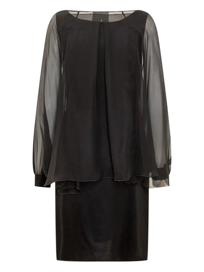Semi-Sheer Midi Dress