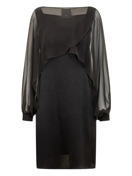 Semi-Sheer Midi Dress