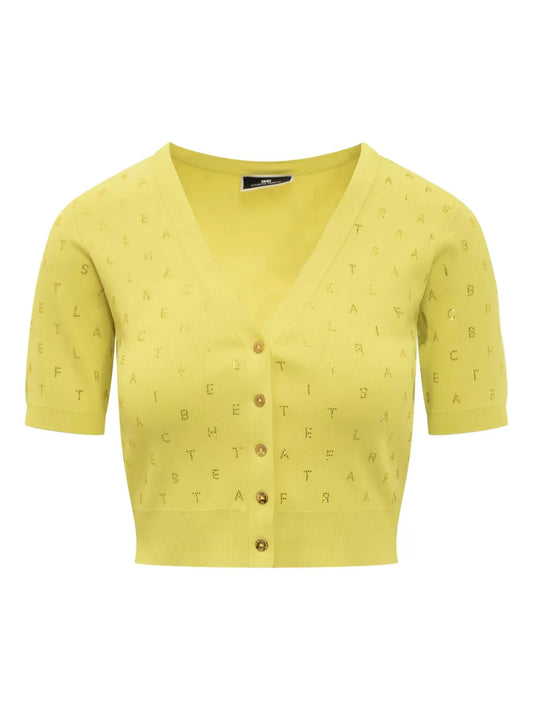 Letters-Print Cardigan