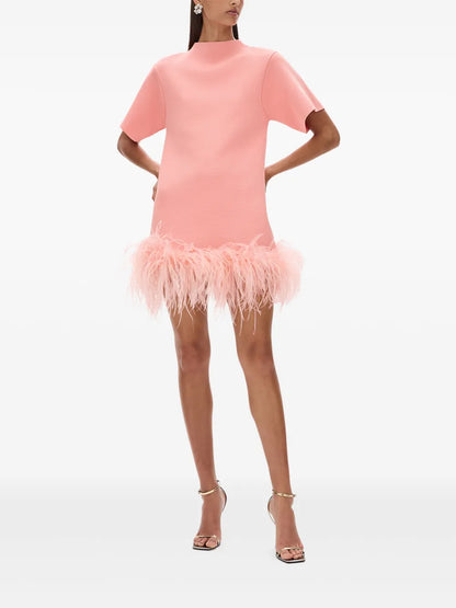 Rita Feather-Embellished Dress