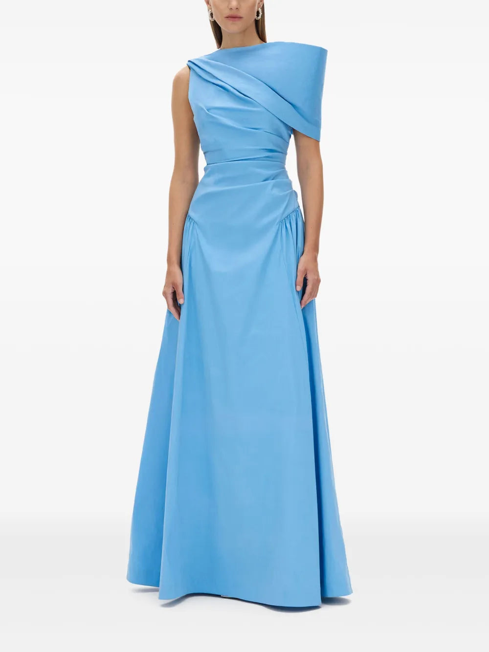 Asymmetric Draped Gown
