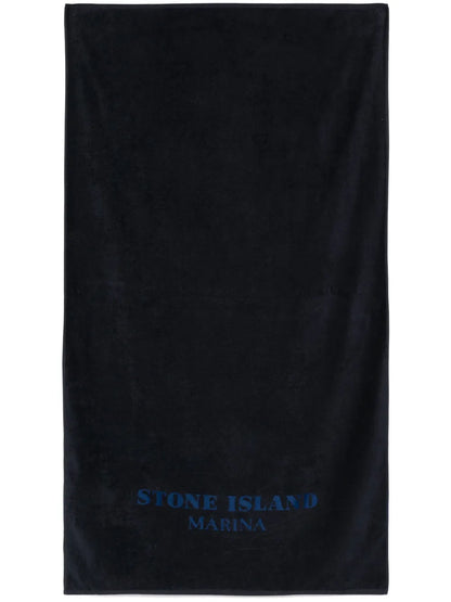 Logo-Embroidered Beach Towel