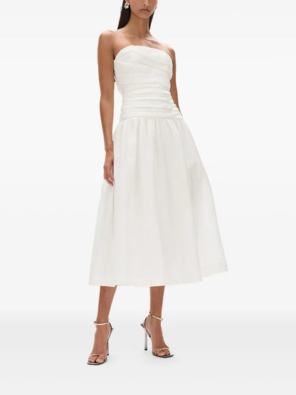 Strapless Ruched Dress